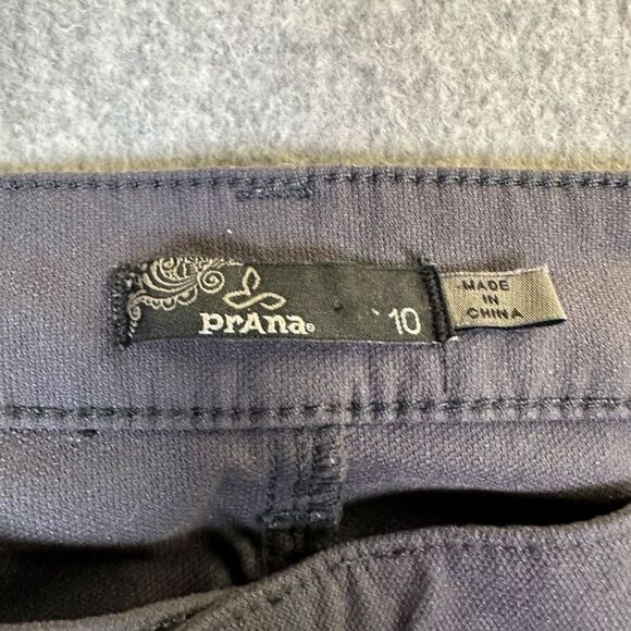 Prana brenna pant womens 10 moto skinny dark grey mid rise - Picture 2 of 11